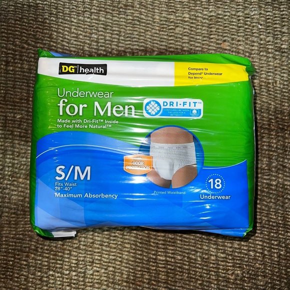 New DG Health Mens Briefs Small 18 count - Picture 1 of 2